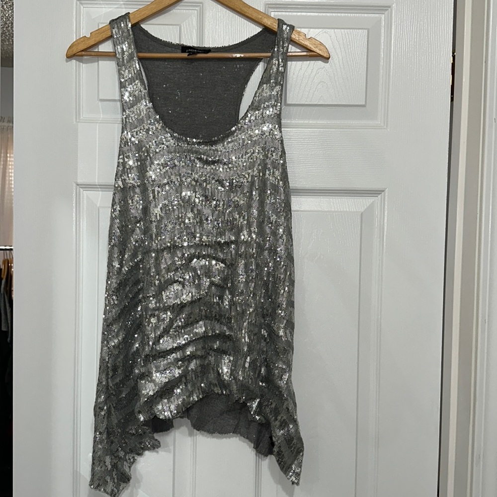Bebe Sequin Top
